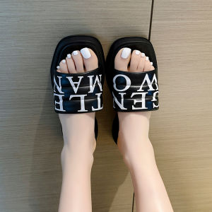 33Bags Gentle Woman Muffin Thick Bottom Flat sandals Slippers For Woman Korean Fashion outdoor S95
