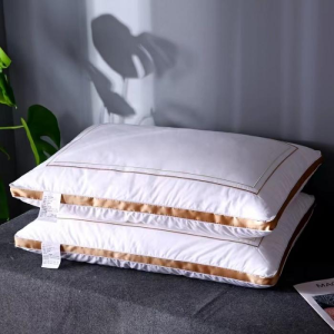 1Kg Sleeping Pillow Viral Bantal Tidur Bantal Hotel Feather Velvet Pillow Piping Soft Yet Supportive Pillow Home