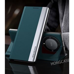 Kinh Doanh Vỏ Bọc Cho Honor X9B 5G Honorx9B Honorx9 B X9a 2023 Da Mạ điện thoại nắp gập khung vỏ Ốp chống sốc Bảo Vệ Ốp lưng đứng