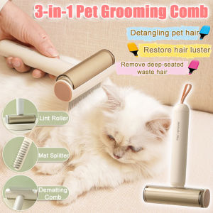 Pet Special Comb Pet Grooming Comb Remove Undercoat Tangled Hair Self Cleaning Slicker Brush For Dog And Cat