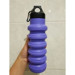Foldable Water Bottle Collapsible Bottle Gym silicone portable travel 折叠水罐水壺 retractable Collapseble Sports flexible