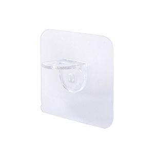 Z Self-Adhesive Holder Angle Punch-Free Layered Partition Paste Support Bracket Layer Plate Transparent Hook 10222
