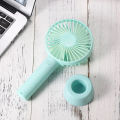Mini Fan - Portable Handy Fan Usb Rechargeable Digital Display Multi-gear Speed Adjustment With Lanyard. 