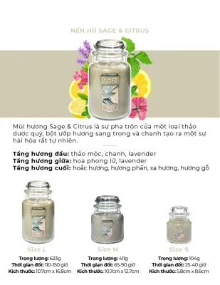 Nến thơm hũ Chính hãng Yankee Candle size S (104g)