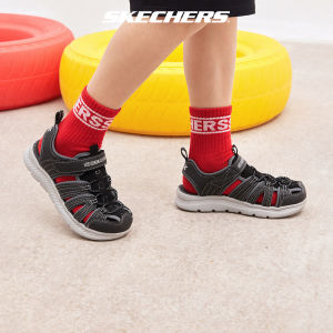 Skechers สเก็ตเชอร์ส รองเท้าแตะ เด็กผู้ชาย C-Flex 2.0 Sandals - 400041L-BKGY