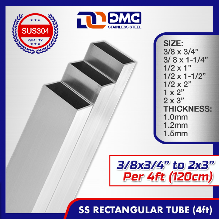 4FT Stainless Rectangular Tube Stainless Tubular Stainless Tube ...