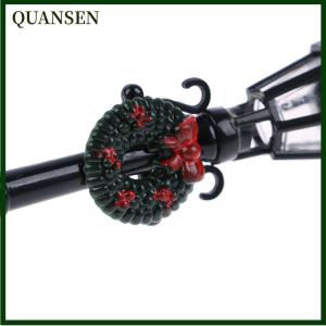 QUANSEN 1 12 Dollhouse Miniature Christmas Park Street Lamp Doll Streetlight Decor Toy