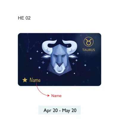 Personalised Ezlink Card Cute Horoscope Style perfect Customisable as gifts