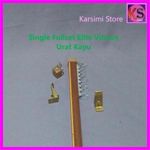 ELITE Batang Gorden 30 CM SAMPAI 4 METER Kotak Rell Vitrace Single FullSet tirai pintu & jendela Minimalis