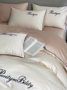 Kappa Long-staple Cotton Duvet Cover Single Piece Pure Cotton 150x200x230 Double Quilt Cover Single Cotton Quilt Three-Piece Set LZD