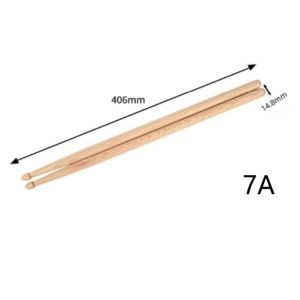 WPOT 1 Pairs 7A Maple Drumsticks 5A Sturdy Drum Mallets Musical Instrument Premium Drum Sticks Practice