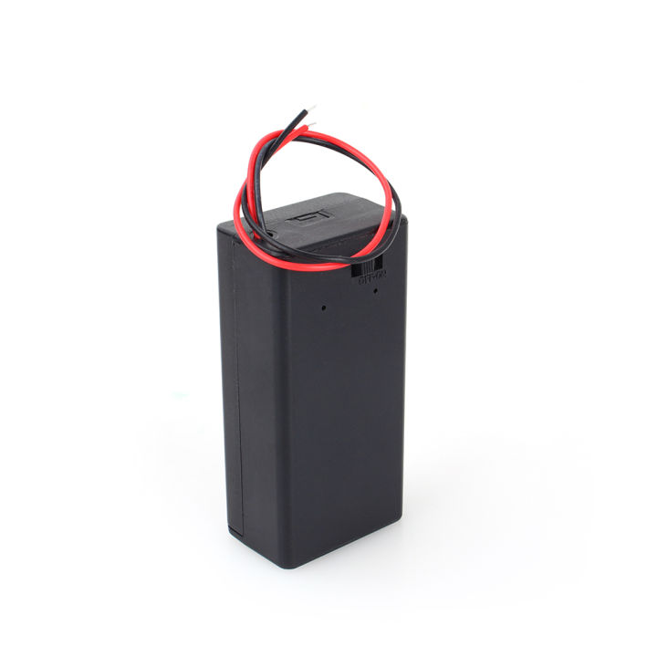 9V Battery Case 9V Battery Holder Cover Storage Box with ON/OFF Switch ...