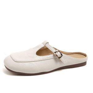 Free Shipping Lazy-Style Mule Sandals For Women 2026 Summer New Collection Low Heels Versatile For Pairing With Dresses