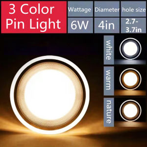 LED Tri Color Pin Light Ceiling Light Recessed Downlight Drive Tricolor Panel Light