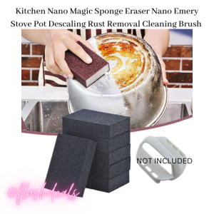 10 pcs. Nano Magic Sponge Eraser Nano Emery Stove Pot Descaling Rust Removal Cleaning Sponge