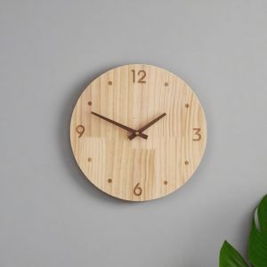 Nordic Wooden Modern Clock Simple Living Room Bedroom Wall Hanging Household Mute Clock Fashion Creative Decorative Wall ClockFast shipping
