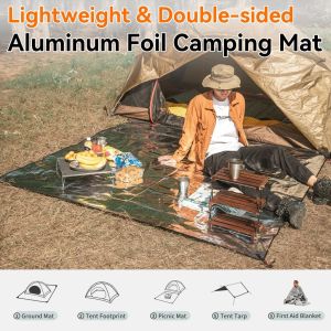 Camping Mat Double Aluminum Film Waterproof Outdoor Tent Thickening Ground Cloth
