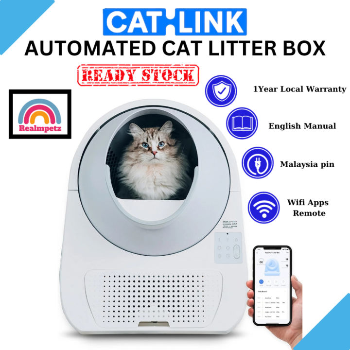 Realmpetz CATLINK Automatic Cat Litter Box, APP Control, Health Report