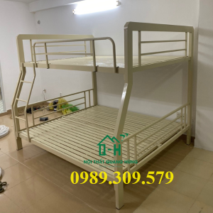 GIƯỜNG TẦNG SẮT HỘP VUÔNG 4X8 CAO CẤP GIAO NHANH HCM