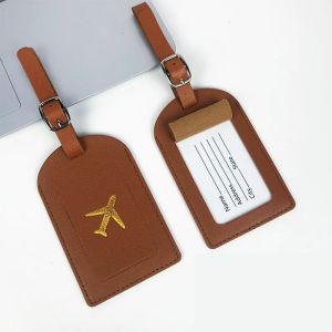 PU leather boarding pass card holder with lanyard luggage tag suitcase tag