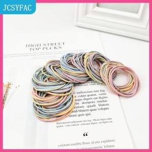 JCSYFAC 100pcs phụ nữ Cô Gái Tóc ban nhạc cao su tóc Tie dây thừng đàn hồi hairband ponytail chủ sở hữu headbands scrunchies