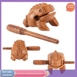 Graceful Lucky Thailand Wood Thailand Traditional Craft Wooden Lucky Croaking Musical Instrument Home Office Desk Decor Lucky Frog Crafts