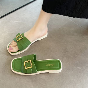 LHMonday พร้อมส่ง รองเท้าแตะแบบสวมแฟชั่น ดีเทลแต่งสายคาดสุดเก๋ สวมใส่สะดวกสบาย มี 3สีสุดปัง มีกันลื่นแน่นๆ งานดีสีสวยละมุน สวมใส่ได้ในชีวิตประจำวัน