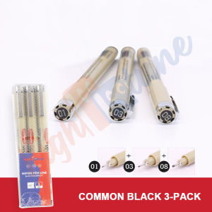 Hightune Drawing Pen Sakura Pigma Micron Set 3/5/10/12 0.03mm-3mm MANGA Brush Pen Ink Pulpen