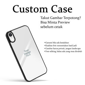 Custom Case (CASING) - Softcase Glossy (BERGARANSI) Iphone samsung xiaomi redmi oppo vivo realme (Case Casing hp)