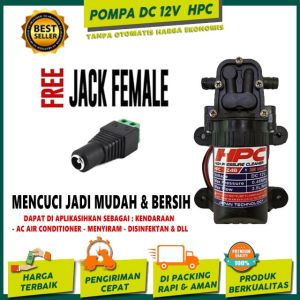 BONUS KONEKTOR JACK FEMALE POMPA AIR DC 12V HPC / HIGH PRESSURE CLEANER / ALAT CUCI MOTOR CUCI AC