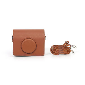 [SG Stock]Fuji Instant Mini EVO camera case PU leather with shoulder strap scratch-resistant fashionable