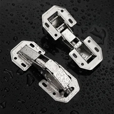 [HCM](1 cặp)Bản Lề cửa tủ thủy lực không khoan lỗ - Bản lề giảm chấn bằng thép không gỉ tiện dụng-CA666