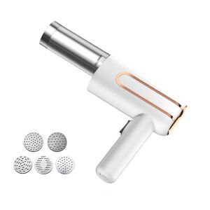 LUMBINE Fully Automatic Electric Pasta Noodle Makerr USB Rechargeable Handheld Noodle Squeezing Machine Small Effortless Wireless Pasta Making Machine Home Kitchen