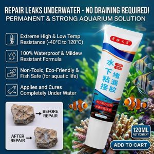 Underwater Adhesive Sealant Waterproof Mold Proof Leak Repair Fish Tank Aquarium Pond Marine Grade Silicone Rubber Adhesive