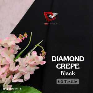 0.5 METER Kain Diamond Stretch Italiano - Diamond Crepe Georgette  Original Import Tidak Jual KW