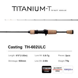 PURELURE Perch Trout Bass Bait Weight Titanium-T Xul BFS Rod (5ft/6ft/0.5-6g)