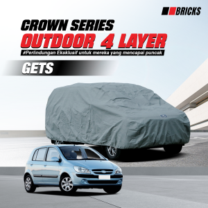 4 Layer Cover Hyundai Getz Sarung Mobil Super Outdoor Anti UV & Waterproof  BRICKS