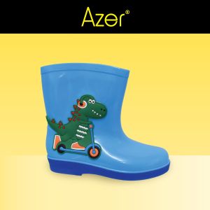 AZER RM 226-2 R 227-2 Kids Cartoon Multi-Color PVC Rain Boots / But Hujan / But Kartun / But Budak