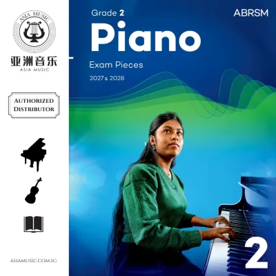 AUTHORISED DISTRIBUTOR - ABRSM - PIANO EXAM PIECES 2027-2028 GRADE 2