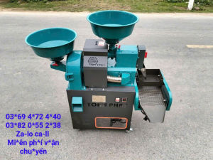 Máy xát gạo mini gia đình Toàn Phát TF57 - Máy có chức năng xát gạo - nghiền bột - lọc sạn gạo