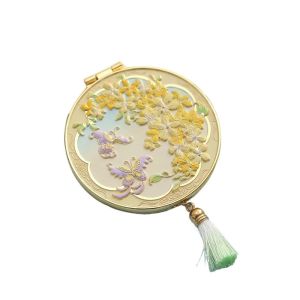 Chinese Style Metal Makeup Mirror Folding Portable Cosmetic Mirror Creative Exquisite Handheld Mirror Student2026