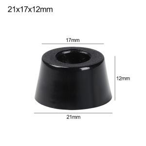 WAPKTY 10 pcs Furniture Parts Cushion Cabinet Speaker Tapered PVC Foot Mat Protective Pad Furniture Slip Feet