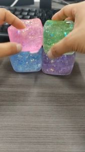 Water Drop Maltose Stress Relieving Ball Pinching Toy Soft Transparent Silicone Stress Relief Squeeze Adult Kids Toy Ball