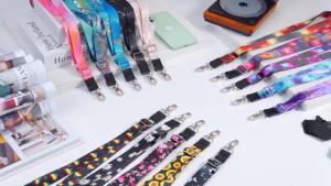 Chinco 5 Pcs Crossbody Cell Phone Lanyards Universal Adjustable Neck Strap and Phone Patches Compatible with Most Smartphones(Marble PatternBright Color)
