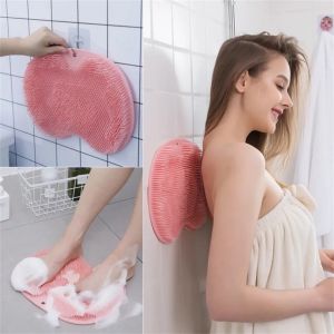 Tấm Silicon Chà Lưng Massage Lưng Massage Chân Thảm Silicone Chà Chân Massage Chống Trượt Cho Nhà Tắm