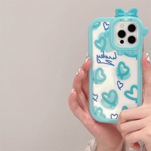 FOX Casing iPhone X XS XR 11 12 Pro 12 Pro Max Case TPU Transparant Lucky Love Cute with 3D Camera Pita