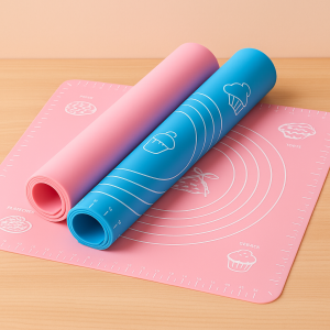 Alas Adonan Kue Silikon Ukuran 50x40cm Pastry Silicone Mat Alas Adonan Kue Silicone Anti Lengket