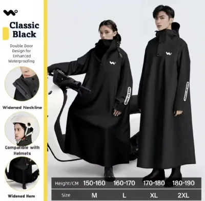 Waterproof EVA Raincoat Jacket for Adults Clear Hooded Long Design Windproof for Outdoor Travel & Tours