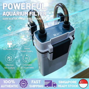 Fast Delivery in Singapore Fast Delivery in Singapore 3-in-1 Aquarium Filter Hang-on Filter with Oxygen Air Pump & Quiet Water Circulation Pump