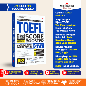 BUKU TES TOEFL BEST SELLER - TOEFL SCORE BOOSTER 677